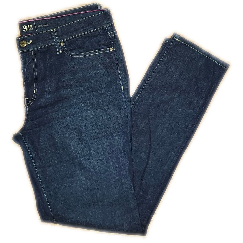 Kate Spade Broome Street Play Hooky Dark Blue Wash Slim Leg Jeans 32